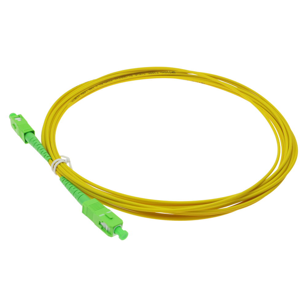 SAFIRE SF-SC-APC-SC-APC-SM-SX-5M - Cable de conexión de fibra óptica - Fibra monomodo G657A2 de alto rendimiento - Conectores SC APC en formato simplex - Longitud exacta de 5 metros - Cubierta exterior LSZH segura - Compatibilidad de uso genérica - imagen 3