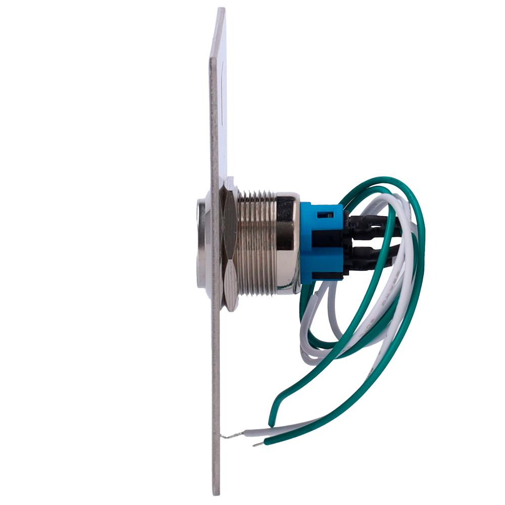 SAFIRE EXITBUTTON303 - Pulsador de liberación de puerta - Uso profesional - Testado 500.000 usos - NO/NC/COM | Empotrado o superficie - Medidas 86 (Al) x 86 (An) x 29 (Fo) mm - Fabricado en acero inoxidable - imagen 3