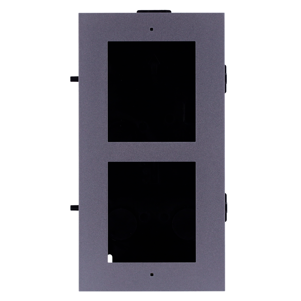 HIKVISION DS-KD-ACF2 - Panel frontal y caja de registro encastrada - Hasta 2 módulos - Específica para videoporteros Hikvision - Compatible con módulos Hikvision - Caja fabricado en plástico - Panel fabricado en aluminio de aviación - imagen 3