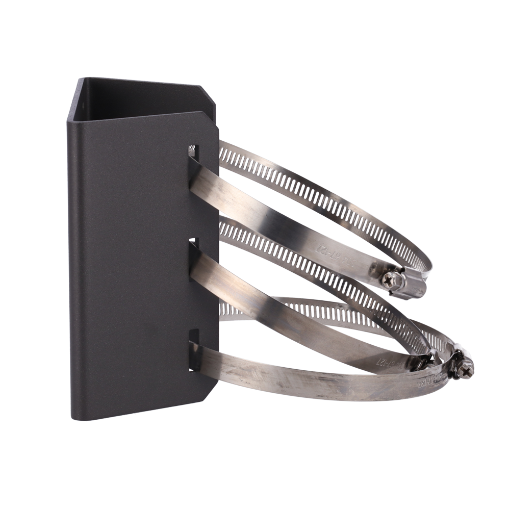 UNIVIEW UV-TR-UP06-IN-GD - Soporte para mástiles - Para cámaras domo - Apto para uso exterior - Rango diámetro 67~127 mm - Color gris | 136 (Al) x 127 (An) x 62.4 (Fo) mm - Pasador de cables - imagen 3