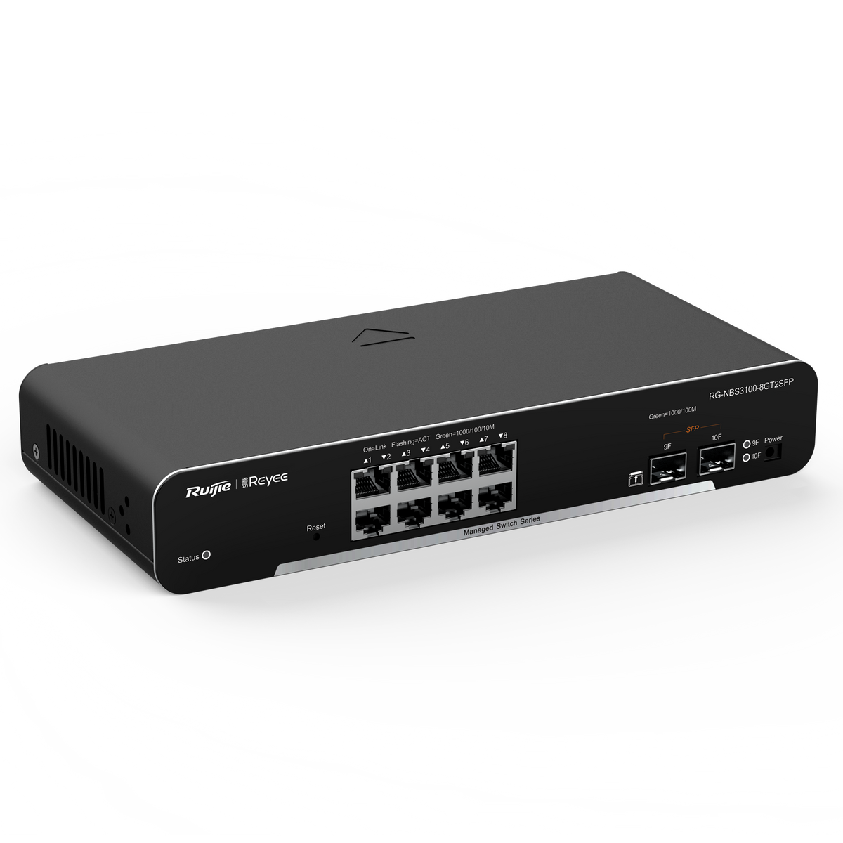 REYEE RG-NBS3100-8GT2SFP - Ruijie Reyee Cloud Managed L2 Switch - 8 Puertos Gigabit Ethernet + 2 Enlaces SFP - Ranuras SFP independientes para fibra óptica - Seguridad avanzada: ACL, Radius y 802.1X - Garantía oficial extendida de 5 años - Gestión en la n - imagen 3