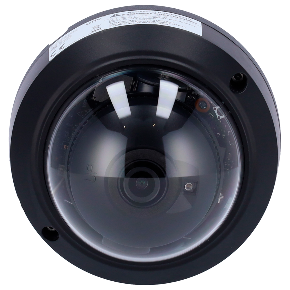 UNIVIEW UV-IPC324LE-ADF28K-H-BLACK - Cámara Domo IP Uniview - Gama Easy - 4 MP | Lente 2.8 mm | microSD 512 GB - IR 30 m | WDR 120 dB - - PoE | UMD | IP67 | IK10 - Micrófono integrado | Color negro - imagen 3