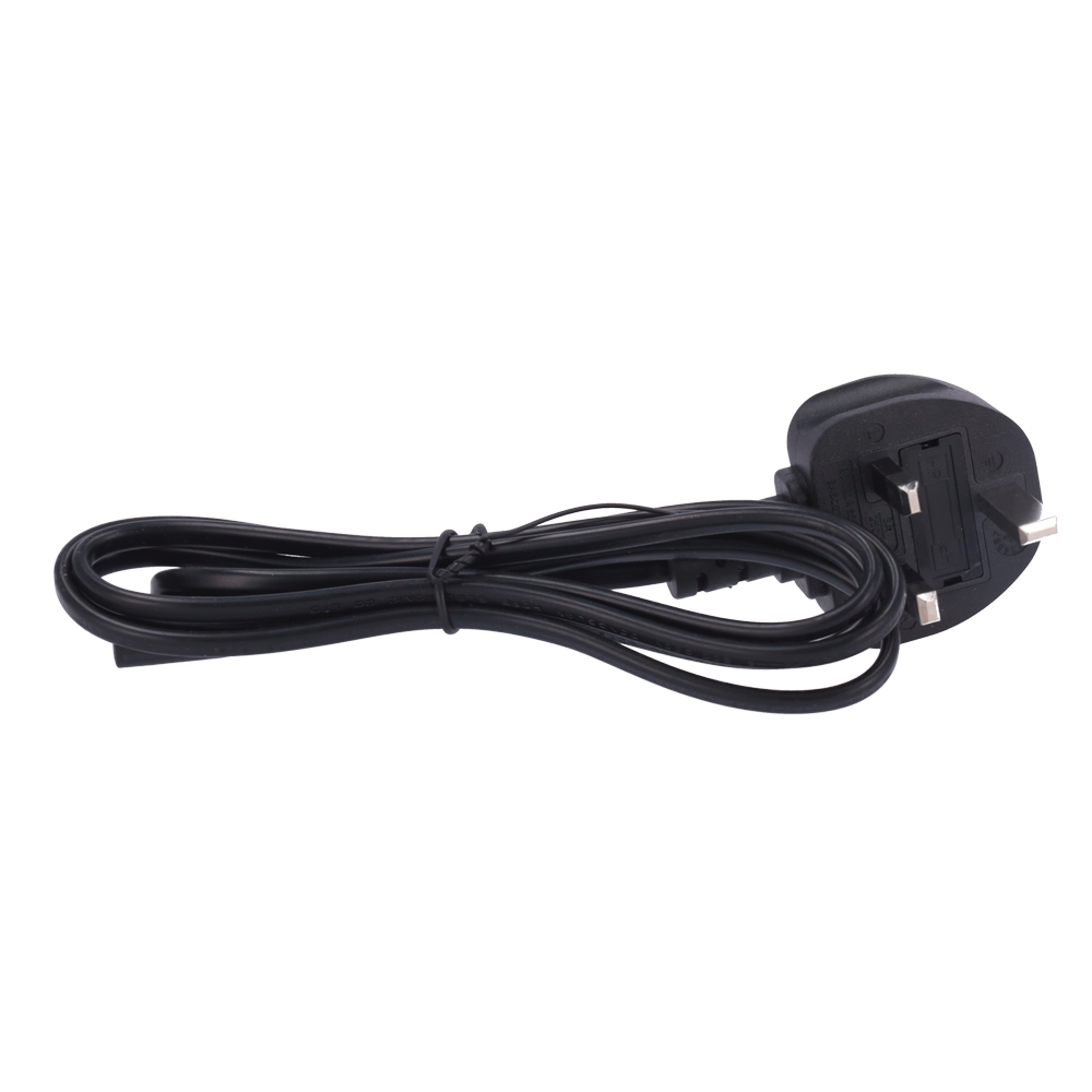 MARCA BLANCA AC-UK-C7 - Cable a enchufe UK (3 Pin) - Entrada máxima AC 250V / 13A - Adaptador para enchufe EU incluido - Salida conector QT2 - Fusible de protección incluido - Longitud 140cm - imagen 3