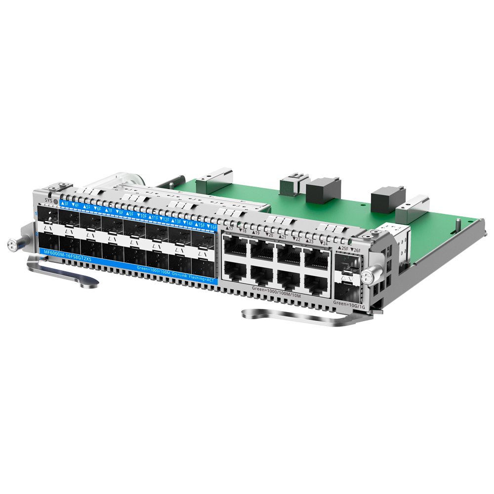 REYEE RG-MF6000M-16FS8GT2XS - Reyee E-Lighten Line Card - Tarjeta de Interfaces para Switch modular - Compatible con RG-NBF6002M - 16 Puertos SFP E-Lighten (PON/Ethernet) - 8 Puertos RJ45 Gigabit + 2 puertos SFP+ 10 Gbps - Tamaño 1 Slot - imagen 3