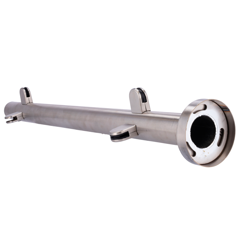 MARCA BLANCA TS-HANDRAIL-MIDDLE90 - Poste para cerramiento - Posición intermedia | Anclaje a 90º - Para cristales de cerramiento - Compatible con tornos - Dimensiones: 63 (An) x 1000 (Al) x 63 (Fo) mm - Fabricado en acero inoxidable - imagen 3