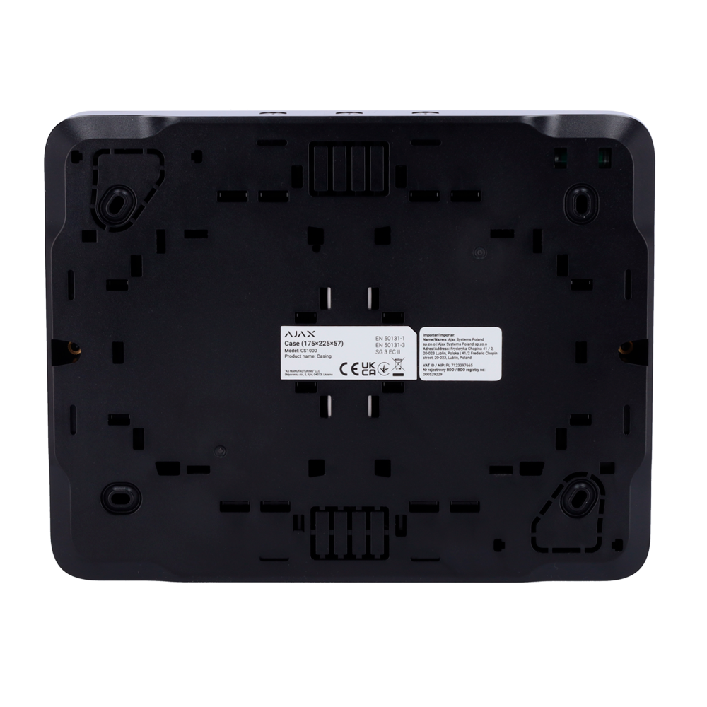 AJAX FIBRA-CASE-B175-B - Carcasa - Certificado Grado 3 - Carcasa con dos espacios para módulos Fibra - Compatible con los dispositivos Fibra: - LineProtect, LineSplit y MultiRelay - Nivel de burbuja preinstalado - Protección antisabotaje disponible - imagen 3