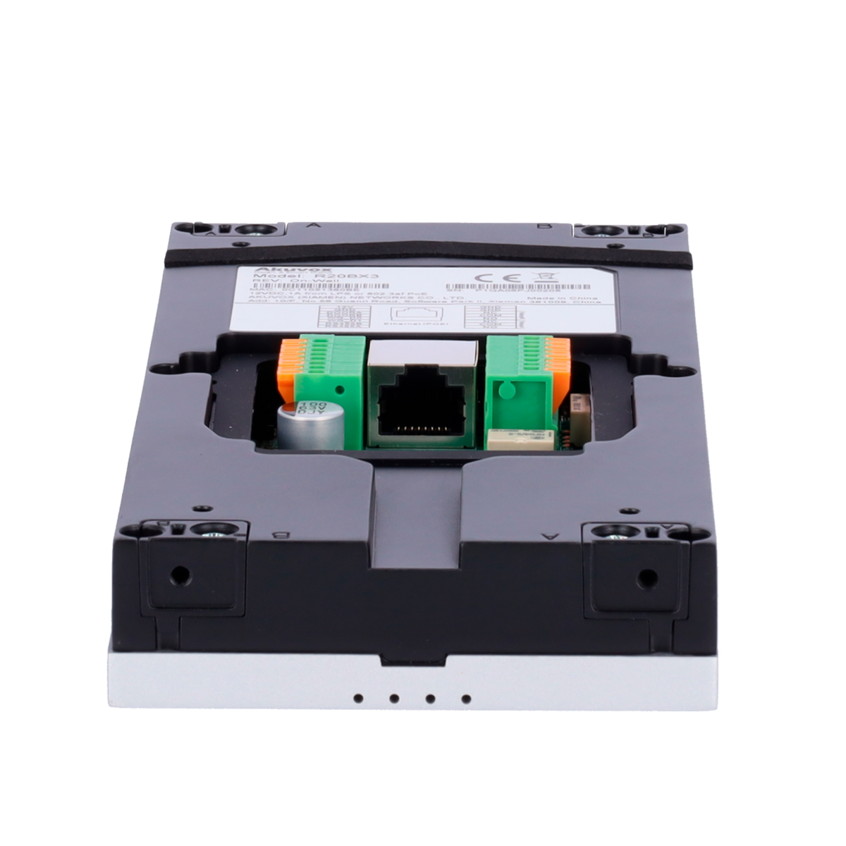 AKUVOX AK-R20B-3B - Videoportero IP en superficie - Cámara 2 Mpx | Audio bidireccional - Apertura con tarjeta EM/MF y NFC | 2 relés - 3 apartamentos | PoE, SIP estándar - Mantenimiento Cloud - Conexión a través de Cloud | Salida 12V - imagen 3