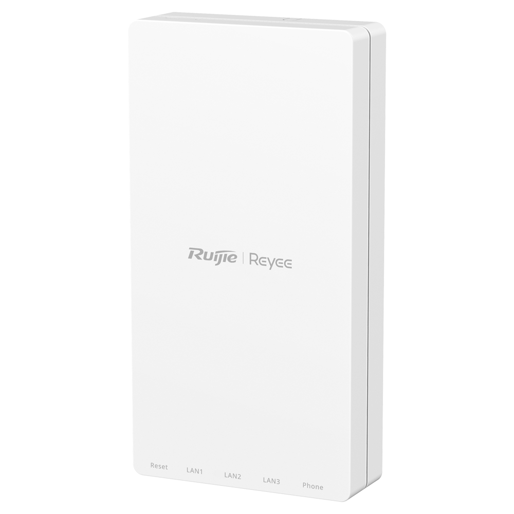 REYEE RG-APF1250 - Reyee e-Lighten PON - AP de Pared Omnidireccional Wi-Fi 5 - Soporta 802.11 b/g/n/ac Wave 1 y 2 2.4GHz y 5GHz - Velocidad transmisión hasta 1167 Mbps - 3x Puertos RJ45 Gigabit 1x Puerto RJ11 Telefonía - 1 x Puerto SC PON Uplink 1G - imagen 3