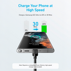 ANKER ANK-322-USBC-USBC-300-B - Anker - Cable USB2.0 - USB-C a USB-C - Cable de nylon trenzado - Longitud 3m - Carga rápida hasta 60W | Color negro - imagen 3