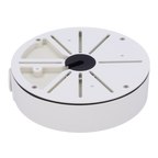 MARCA BLANCA JBOX-148-WHITE - Caja de conexiones - Para cámaras Bullet, Domo y Turret - Para cámaras con la salida de cable descentrada - Instalación en techo o pared - Color blanco | 173 Ø × 45.5 (Fo) mm - imagen 3