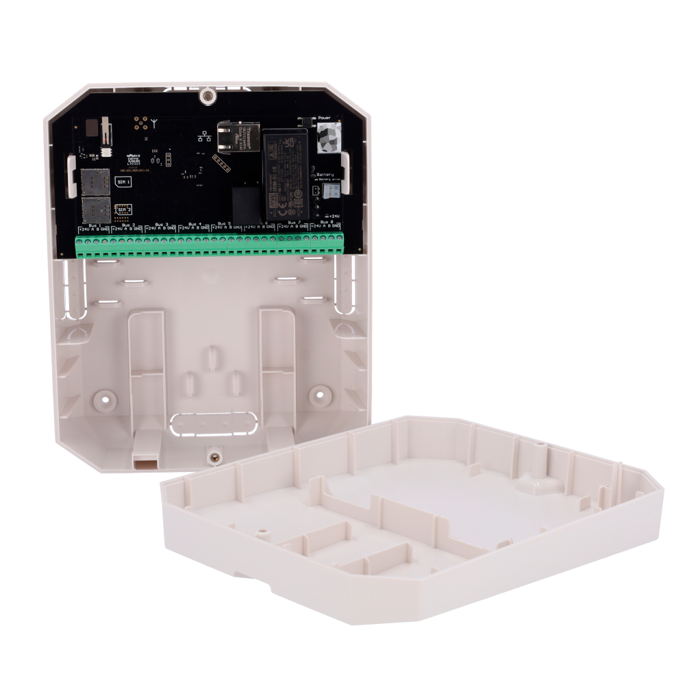 AJAX FIBRA-HUBHYBRID-W-NF - Central de alarma - Certificado NFA2P y Grado 3 - Protocolos Jeweller, Wings y Fibra - Comunicación Ethernet y dual SIM GPRS - Hasta 9 grupos de armado - 8 líneas de bus independientes - App Móvil y Software PC (hasta 50 usuari - imagen 3
