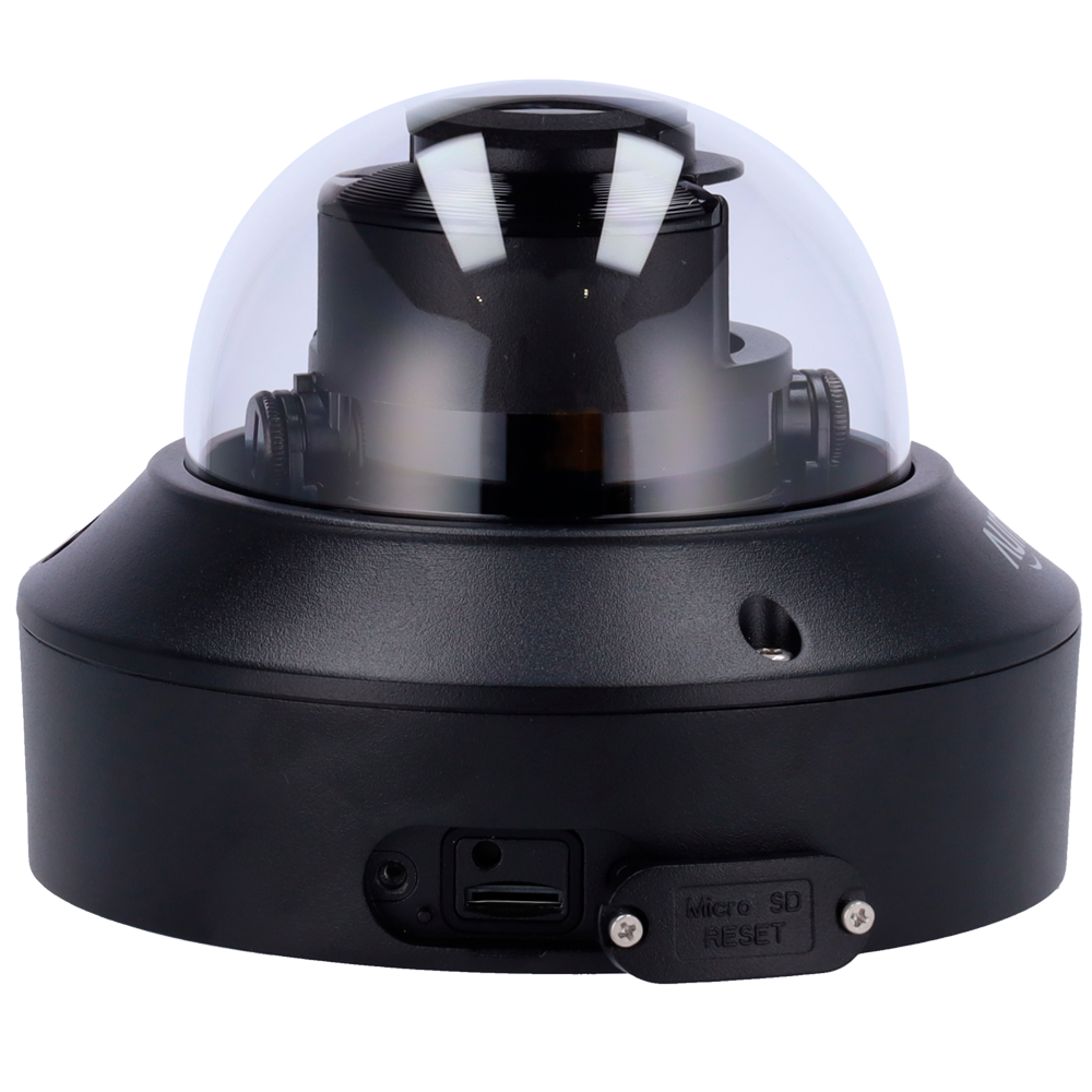 UNIVIEW UV-IPC3238SB-ADZK-I0-BLACK - Cámara Domo IP Uniview - Gama Prime - 8 MP | Lente 2.8 ~ 12 mm | microSD 256 GB - IR 40 m | WDR 120 dB - Light Hunter | Conteo de personas - PoE | UMD | SIP | IP67 | IK10 - Reset | Micrófono | Alarma | Audio | Negro - imagen 3