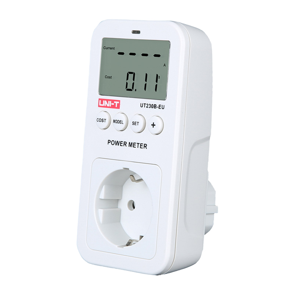 UNI-T UT230B-EU - Medidor de consumo eléctrico - Permite conocer todos los valores electricos - Cálculo de cosrte por consumo - Medidor de CO2 integrado - Almacenamiento de datos - Conectir Schuko - imagen 3