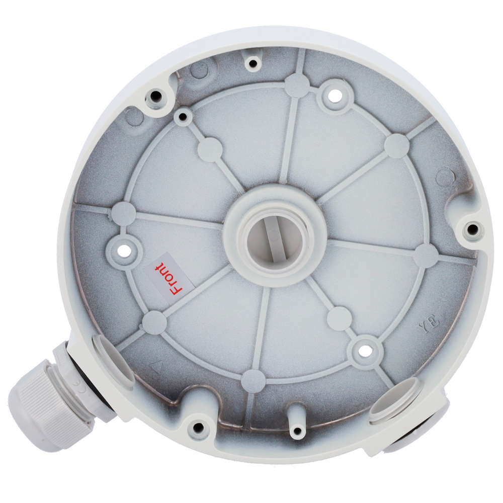 MILESIGHT MS-A75 - Caja de conexiones Milesight - Para cámara domo motorizada y panorámica - Instalación en techo o pared - Ø145mm. x 33.5mm. - Pasador de cables - imagen 3