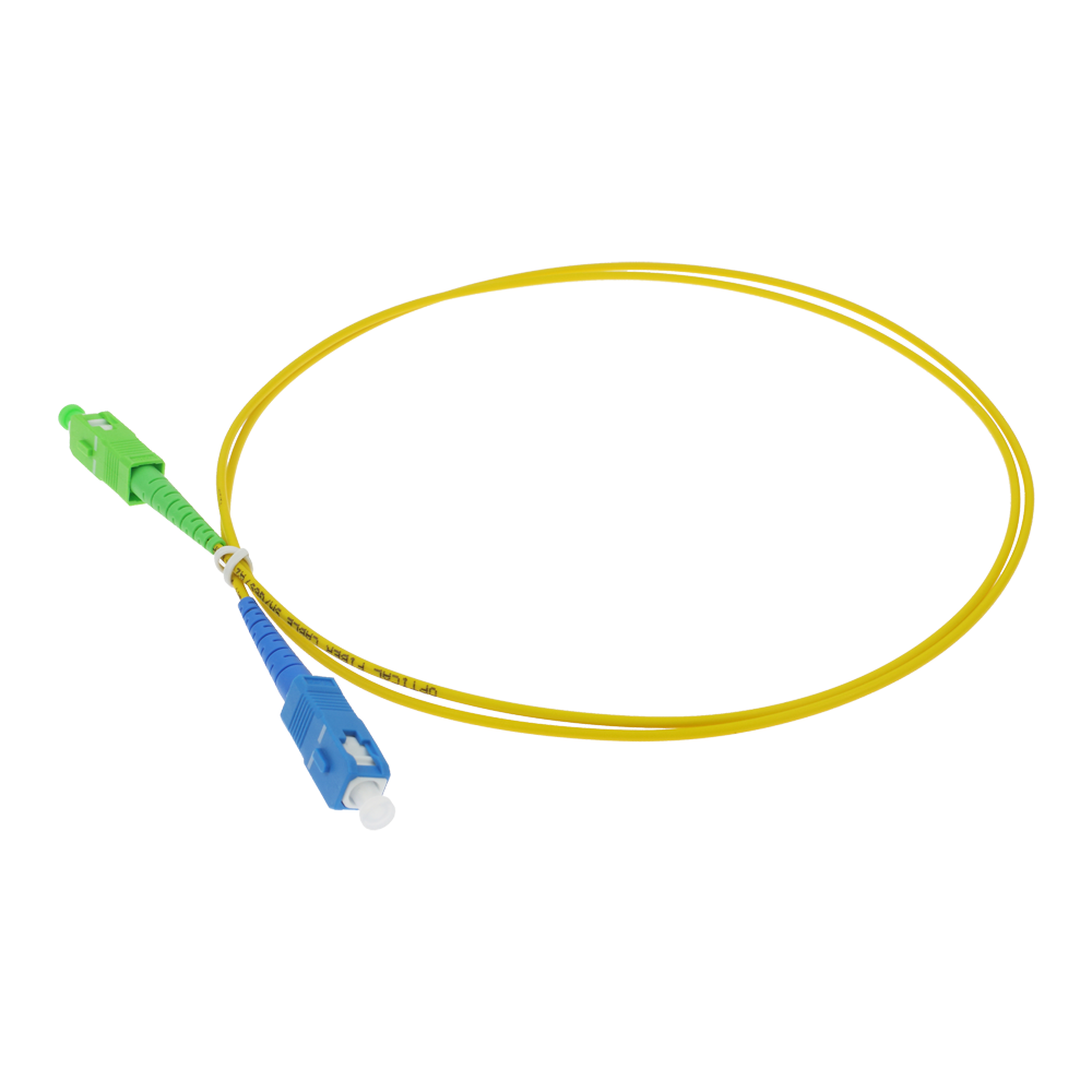 SAFIRE SF-SC-APC-SC-UPC-SM-SX-1M - Cable de conexión de fibra óptica simplex - Fibra monomodo G657A2 de alto rendimiento - Conectores híbridos SC APC y SC UPC - Longitud exacta de 1 metro - Cubierta exterior LSZH segura contra incendios - Compatibilidad d - imagen 3