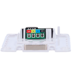 AJAX FIBRA-BRACKETKP-W - Soporte para teclado cableado - Compatible con FIBRA-KEYPAD-W - Incluye terminales de conexión - Instalación sencilla - Plástico ABS - Color blanco - imagen 3