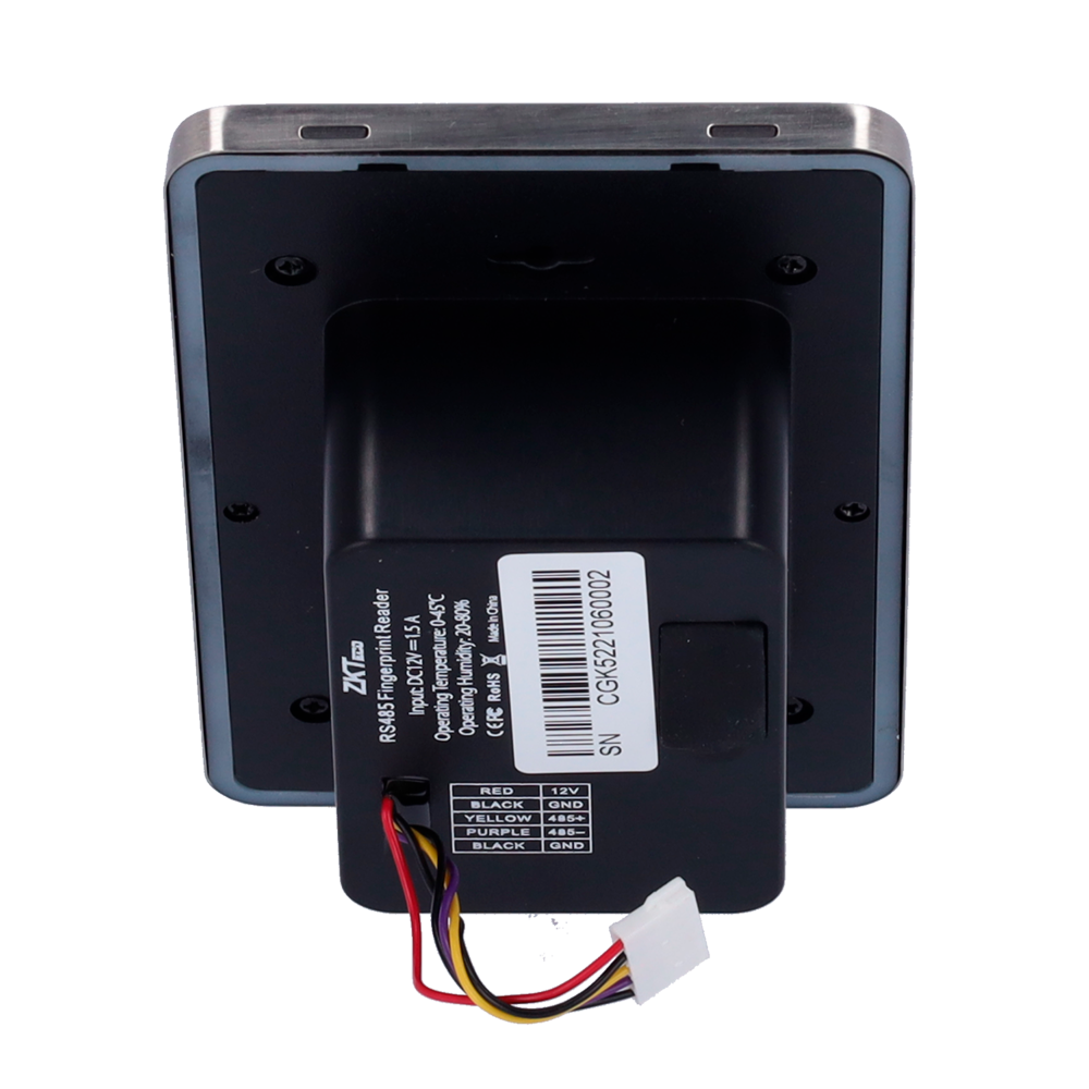 ZKTECO ZK-FR1500S-WP-EM - Lector de acceso - Acceso por huella Silk ID y tarjeta EM - Indicador LED y acústico - RS485 - Compatible con ZK-INBIO PRO - Apto para exterior IP65 | Encastrado - imagen 3