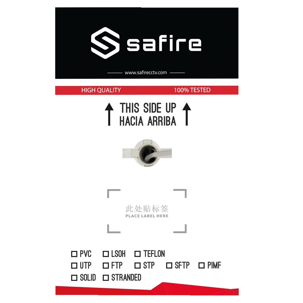 SAFIRE UTP6A-300-H - Cable UTP Safire - Categoría 6A - Conductor BC, pureza 99.9% cobre - Cumple con 100m Fluke test - Rollo de 305 metros - Diámetro 5.6 mm - imagen 3