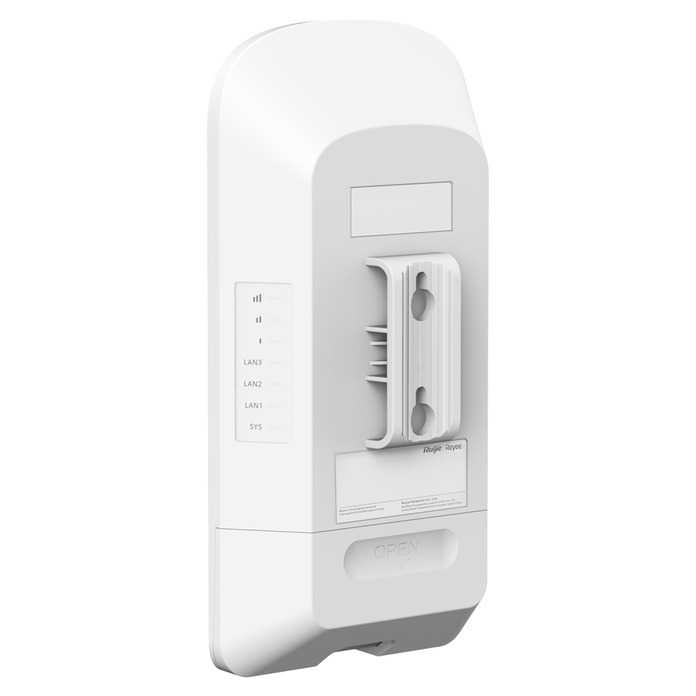 REYEE RG-EST330F-P - Reyee Wireless bridge hasta 867Mpbs - Enlace inalámbrico de hasta 3 km - Frecuencia 5.15 GHz 5.85 GHz - Protocolo Propietario basado en TDMA - IP55, apto para exteriores - 2 x PoE Out hasta 15,4W (con 24V o PoE 802.3AT) - imagen 3
