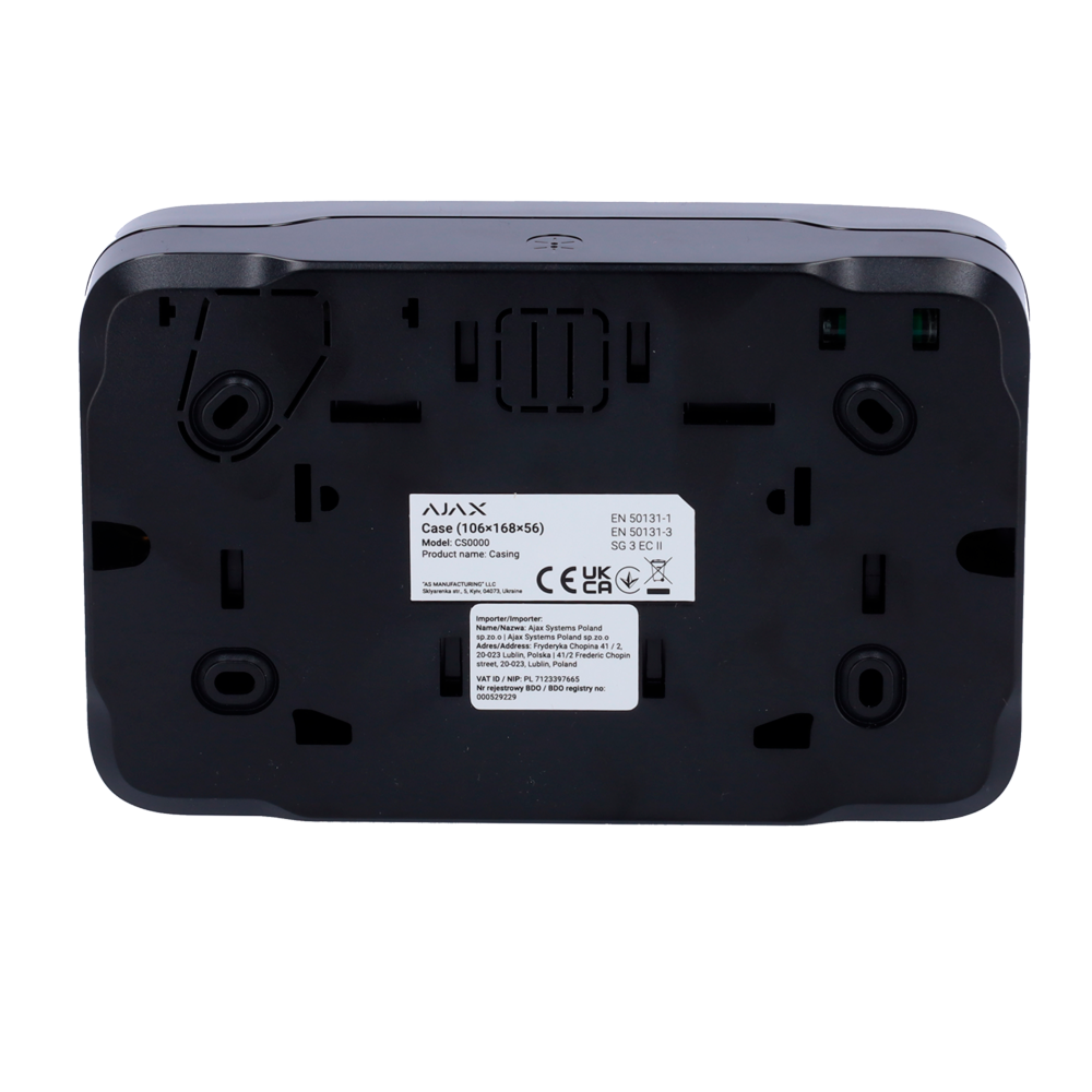 AJAX FIBRA-CASE-A106-B - Carcasa - Certificado NFA2P y Grado 3 - Espacio para un módulo Fibra - Compatible con los dispositivos Fibra: - LineProtect, LineSplit y MultiRelay - Nivel de burbuja preinstalado - Protección antisabotaje disponible - imagen 3