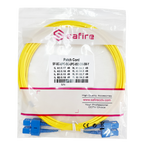 SAFIRE SF-SC-UPC-SC-UPC-OS2-DX-5M-Y - Cable de conexión de fibra óptica - Fibra monomodo OS2 - Conector SC UPC dúplex - Longitud 5m - Cubierta LSZH - Compatibilidad genérica - imagen 3