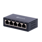 SAFIRE SF-SW05-G-M - Switch de sobremesa - 5 puertos Gigabit - Velocidad 10/100/1000 Mbps - Plug &amp; Play - Tecnología de ahorro de energía - Carcasa de metal - imagen 3