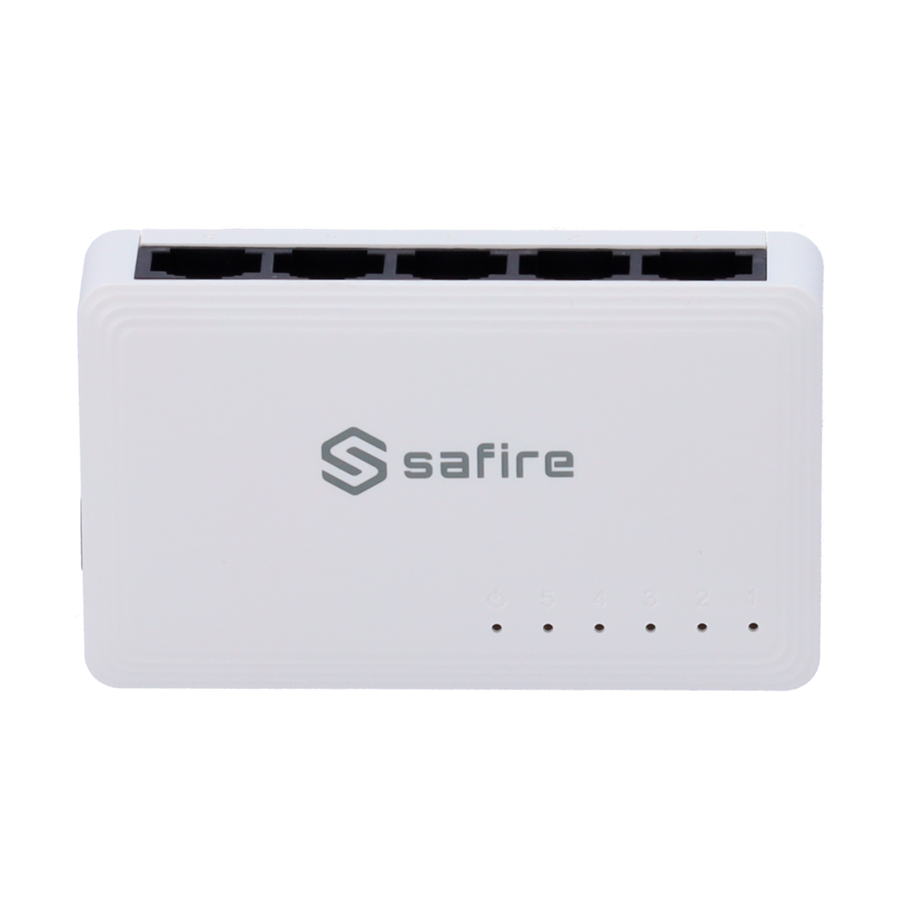 SAFIRE SF-SW05-G - Safire - Switch de sobremesa - 5 puertos Gigabit - Velocidad 10/100/1000 Mbps - Plug &amp; Play - Tecnología de ahorro de energía - imagen 3