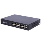 MARCA BLANCA SW1816POE-GF-250-E - Switch PoE - 16 puertos RJ45 + 2 SFP Uplink - 16x 10/100/1000Mbps + 2x 10/100/1000Mbps - 16 Puertos PoE 802.3af/at hasta 30W por puerto - Potencia PoE total 250W - Enrackable - imagen 3