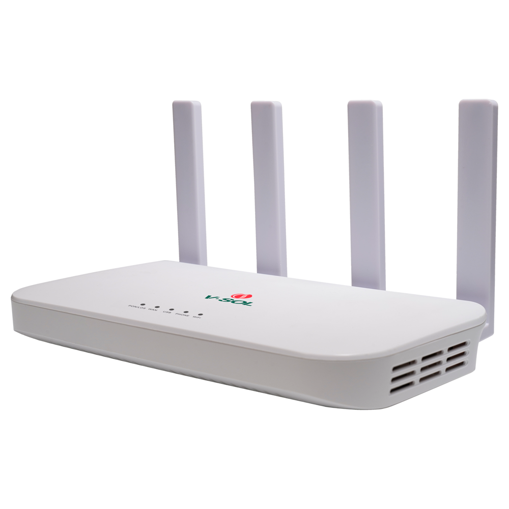 VSOL-HG3110AX-XGS - V-SOL Router ONT Wi-Fi 6 - 1X PON 1x LAN RJ45 2.5GE 3x LAN RJ45 GE 1x RJ11 - 802.11ax 2x2 doble banda 2.4 y 5GHz - Ideal para FTTH doméstico y empresarial - imagen 3