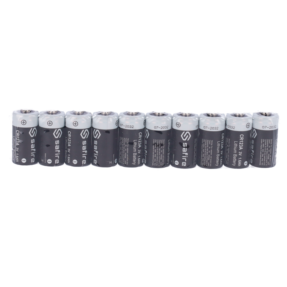 MARCA BLANCA 50XBATT-CR123A - Pack de 50x pilas CR123A / CR17345 / 5018LC - Safire - Litio Li-MnO2 no recargable - Tensión 3.0V - Capacidad nominal 1550mAh - Compatible con catálogo Ajax - imagen 3