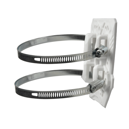 CAMBOX CBOX-CMD-POLE - Soporte de poste - Compatibilidad universal - Apto para uso en exterior - Pasador de cables - 105 (Al) x 70 (An) x 2 (Fo) mm - imagen 3