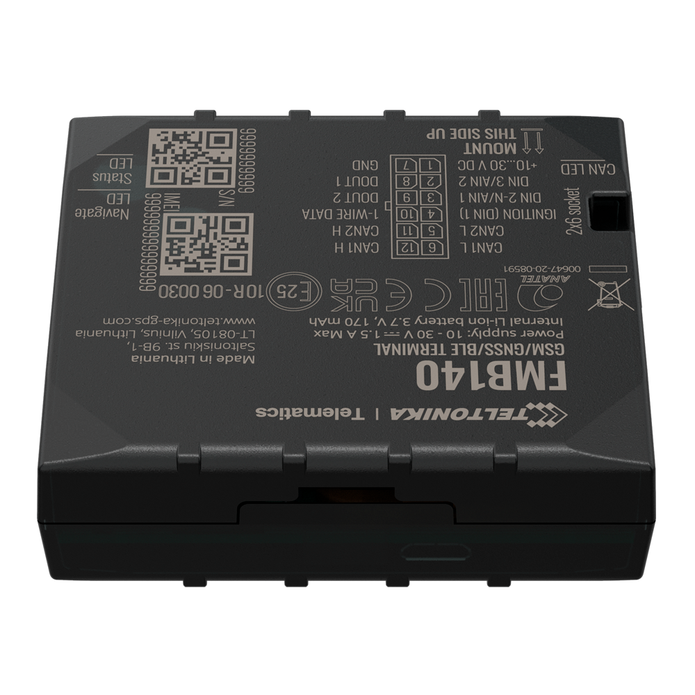 TELTONIKA TK-FMB140 - Tracker avanzado para vehículos - Conexión cableado interno - Instalación oculta bajo salpicadero - 2G y BLE para TK-EYE - Micro-SIM + eSIM - Entradas y salidas D/A | Lectura bus CAN - imagen 3