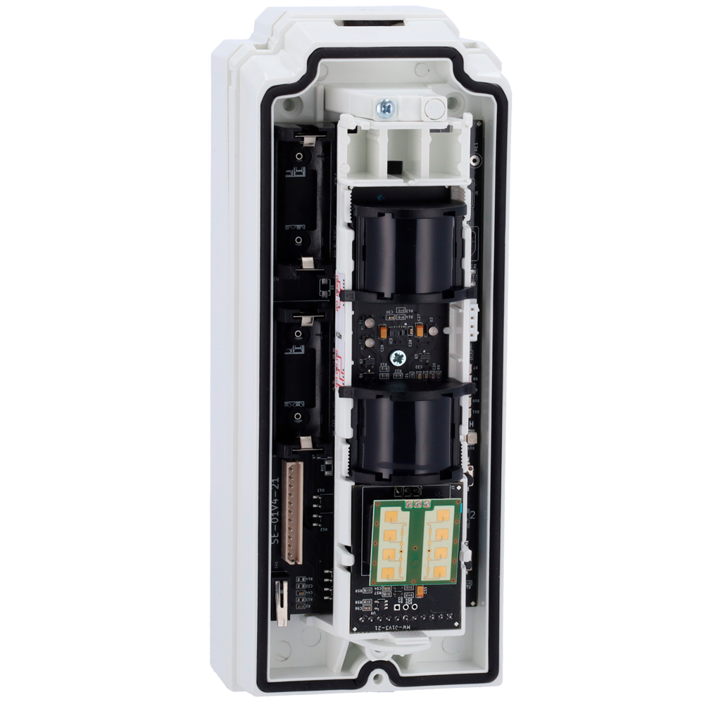 DUEVI DV-MONOLITH-DT-K-U - Detector exterior Duevi bajo consumo - Preparado para integrar transmisor de terceros - Doble PIR y microondas (24 GHz) - Detección 15 m / Antimasking / Inmune a mascotas - Alimentación con 2 pilas CR123A - Uso exterior IP54 / A - imagen 3