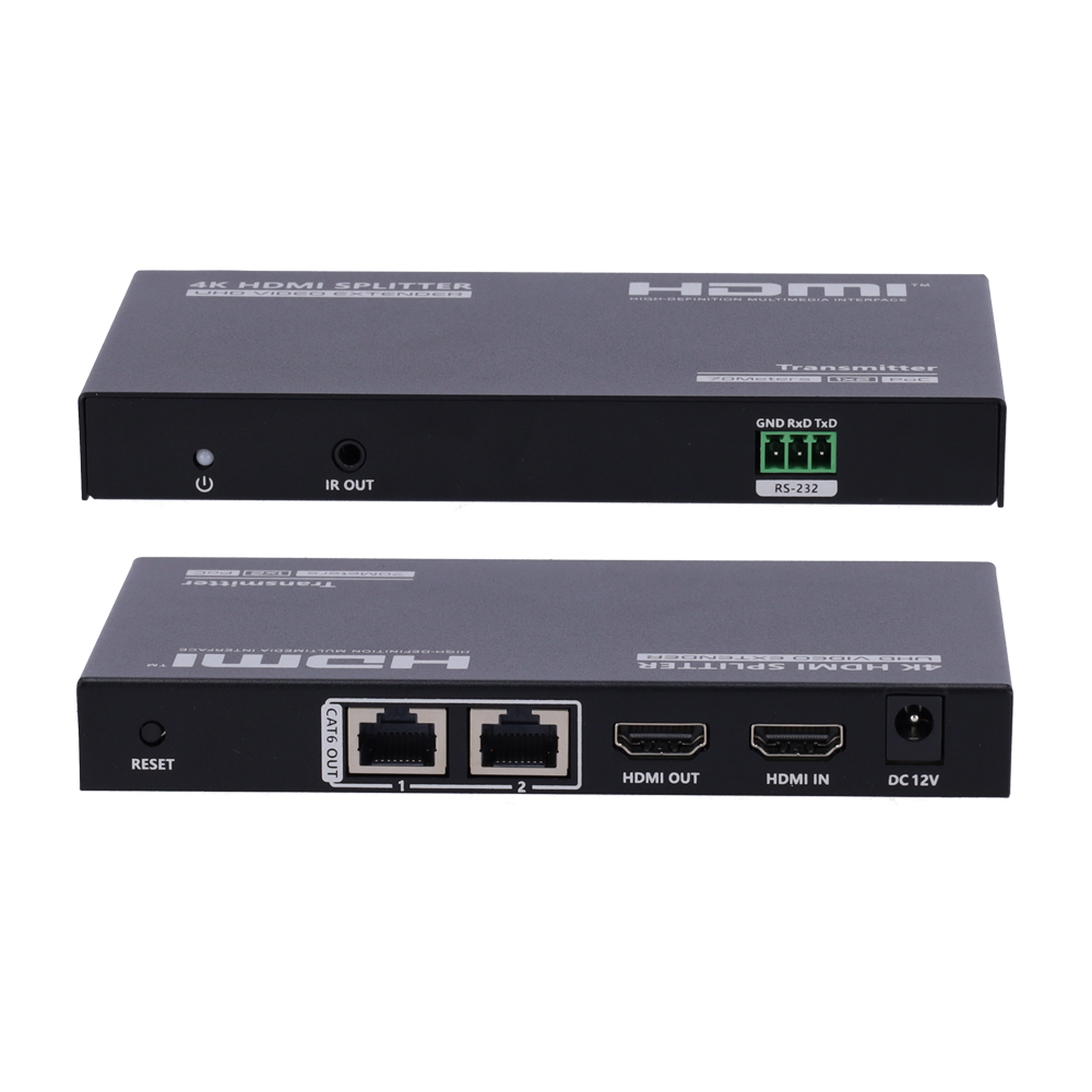 LENKENG HDMI-SPL-1x2-4K30-CAT6-L - Extensor Splitter de señal HDMI - Alcance 40 m - Resolución 4K - Permite conexiones 1:2 - HDMI Loop out - POC - Alimentación por cable - imagen 3