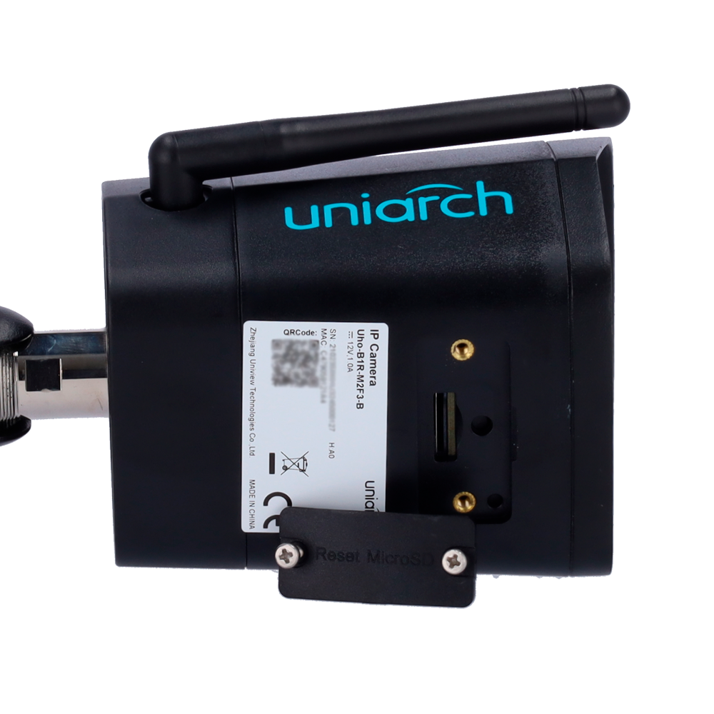 UNIARCH UV-UHO-B1R-M2F3-BLACK - Cámara IP 2 Megapixel WiFi - Gama Uniarch - 1/2.9" Progressive Scan CMOS - Lente 2.8 mm - IR LEDs Alcance 30 m - Wifi IEEE802.11b/g/n - imagen 3