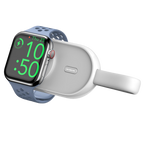 VEGER VG-W0102 - VEGER Power bank inalámbrica con LEDs - Capacidad 1200mAh - Entrada USB-C - Salida Inalámbrica para AppleWatch - Carga 1 dispositivo - Color blanco - imagen 3