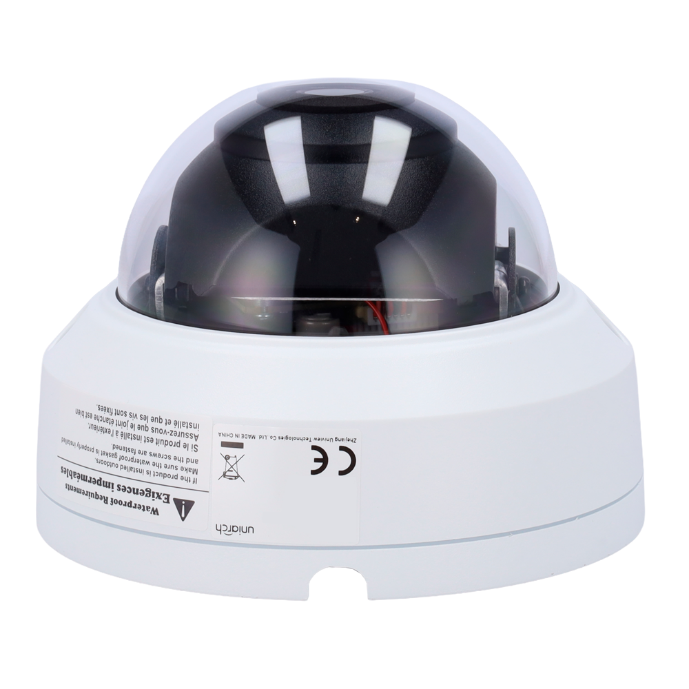 UNIARCH UV-IPC-D134-AF40 - Cámara Domo IP Uniview-Uniarch - 4 MP | Lente 4 mm - IR 30 m | DWRD - Detección de cuerpo humano 2.0 - PoE | IP67 | IK10 - Micrófono integrado - imagen 3