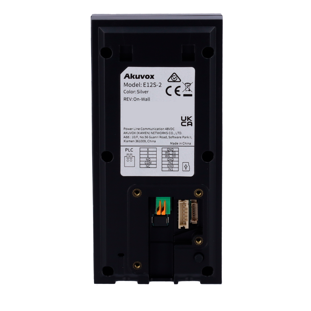 AKUVOX AK-E12S-2 - Videoportero 2 hilos en superficie - Cámara 2 Mpx | Audio bidireccional - Apertura con tarjeta MF, NFC y BLE | 1 relé - SIP estándar - Mantenimiento Cloud - Conexión de monitor y placas a través de Cloud - imagen 3