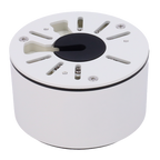MARCA BLANCA JBOX-78-WHITE - Caja de conexiones - Para cámaras Bullet, Domo y Turret - Para cámaras con la salida de cable descentrada - Instalación en techo o pared - Color blanco | 100 Ø × 54.5 (Fo) mm - imagen 3