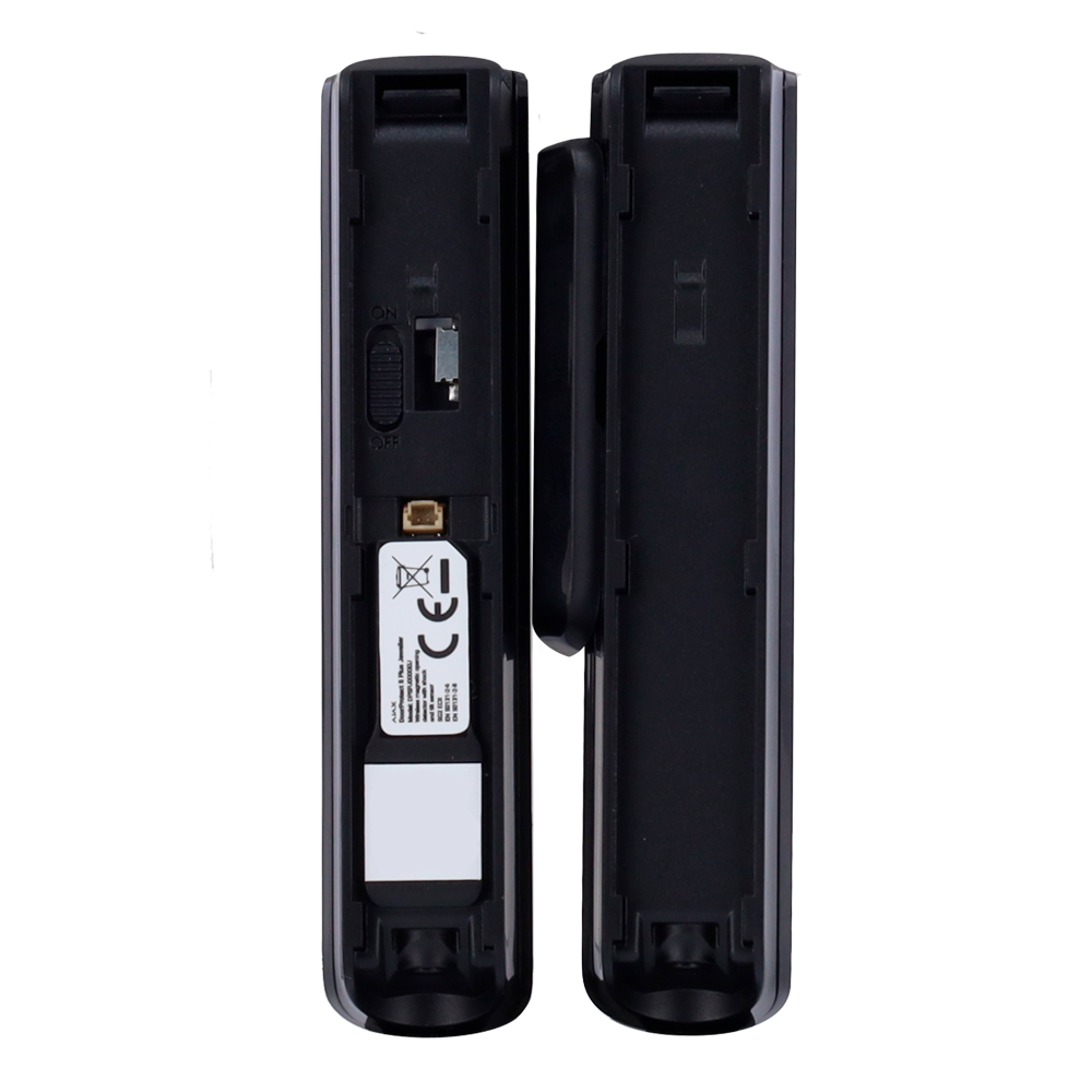 AJAX AJ-DOORPROTECTPLUS-S-B - Contacto magnético - Certificado NFA2P y grado 2 - Detector impacto e inclinación - Inalámbrico 868 MHz Jeweller - Ajax Superior / Tornillo de fijación inferior - Soporte mejor adaptado para fácil instalación - 2 relés reed - imagen 3