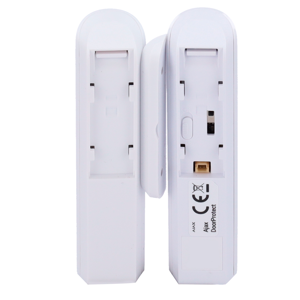 AJAX AJ-DOORPROTECTPLUS-W - Contacto magnético puerta/ventana - Grado 2 - Detector impacto e inclinación - Inalámbrico 868 MHz Jeweller - Entrada cableada / Tamper antisabotaje - Alcance hasta 1200 m - Alimentación 1 pila CR123A 3.0 V (incluida) - imagen 3
