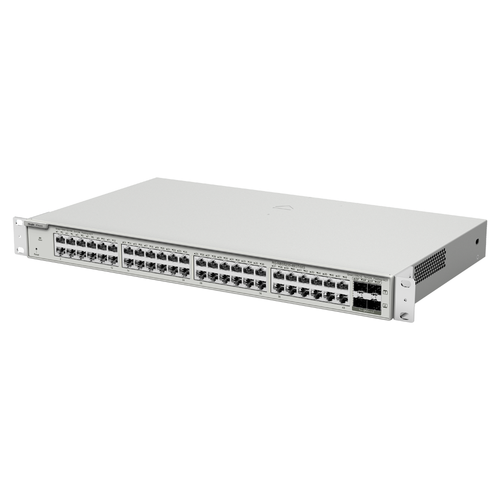 REYEE RG-NBS5200-48GT4XS - Ruijie Reyee Cloud Managed L3 Switch - 52 Puertos Totales (48 GE / 4 Uplinks 10G SFP+) - Enlaces de fibra de 10 Gbps de ultra velocidad - Enrutamiento dinámico Capa 3: OSPFv2 y OSPFv3 - Servidor DHCP e interconexión virtual VCS - imagen 3